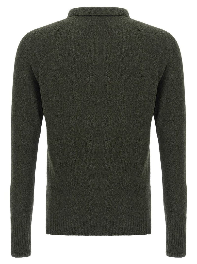 Ma'Ry'Ya Bouclé Cotton Polo Shirt