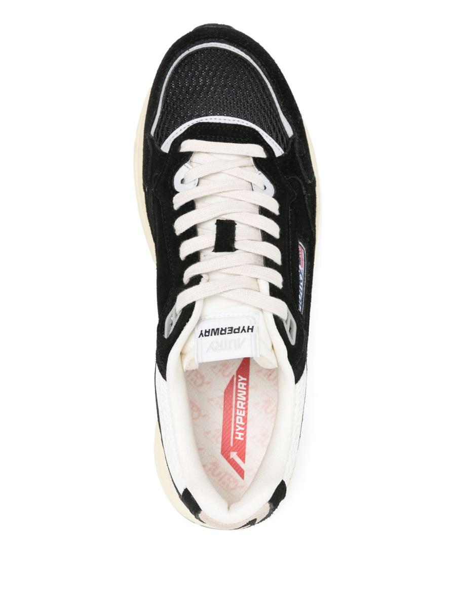 Autry Silver And Black 'Hyperway' Sneakers