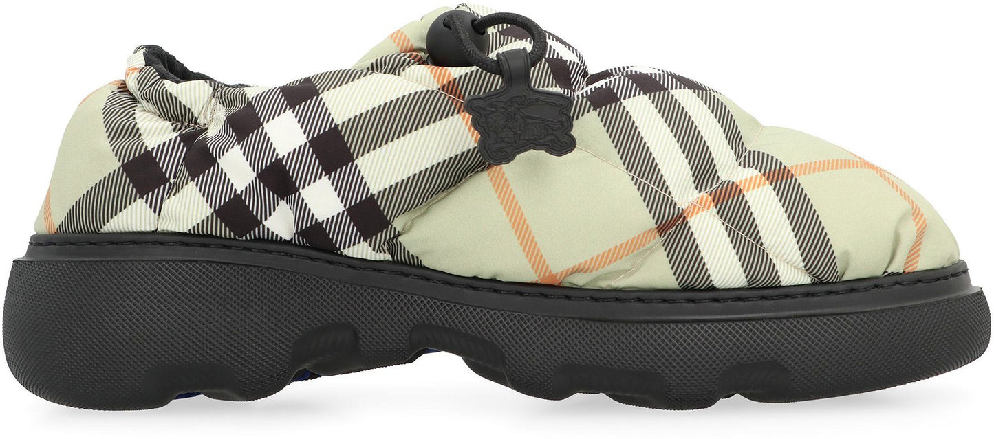 Burberry Check Motif Mules