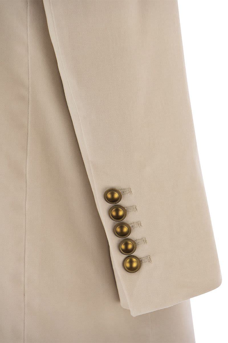 Saulina Antonia - Single-Breasted Velvet Jacket