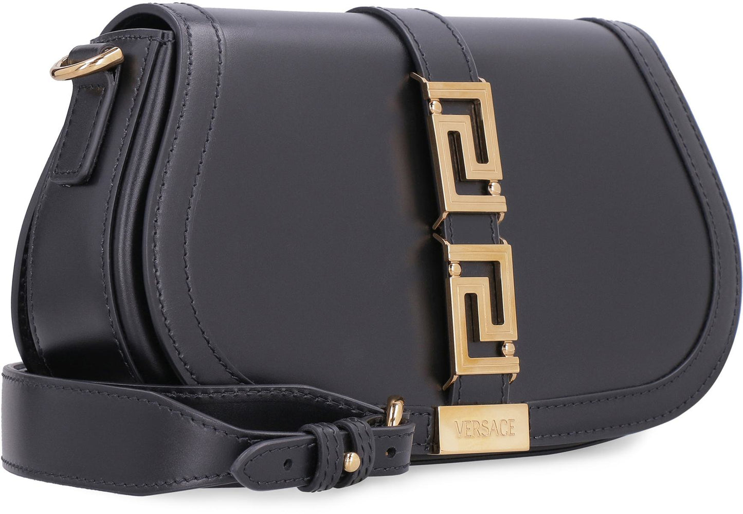 Versace Greca Goddess Leather Crossbody Bag