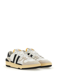 Lanvin Mesh, Suede And Nappa Leather Sneaker