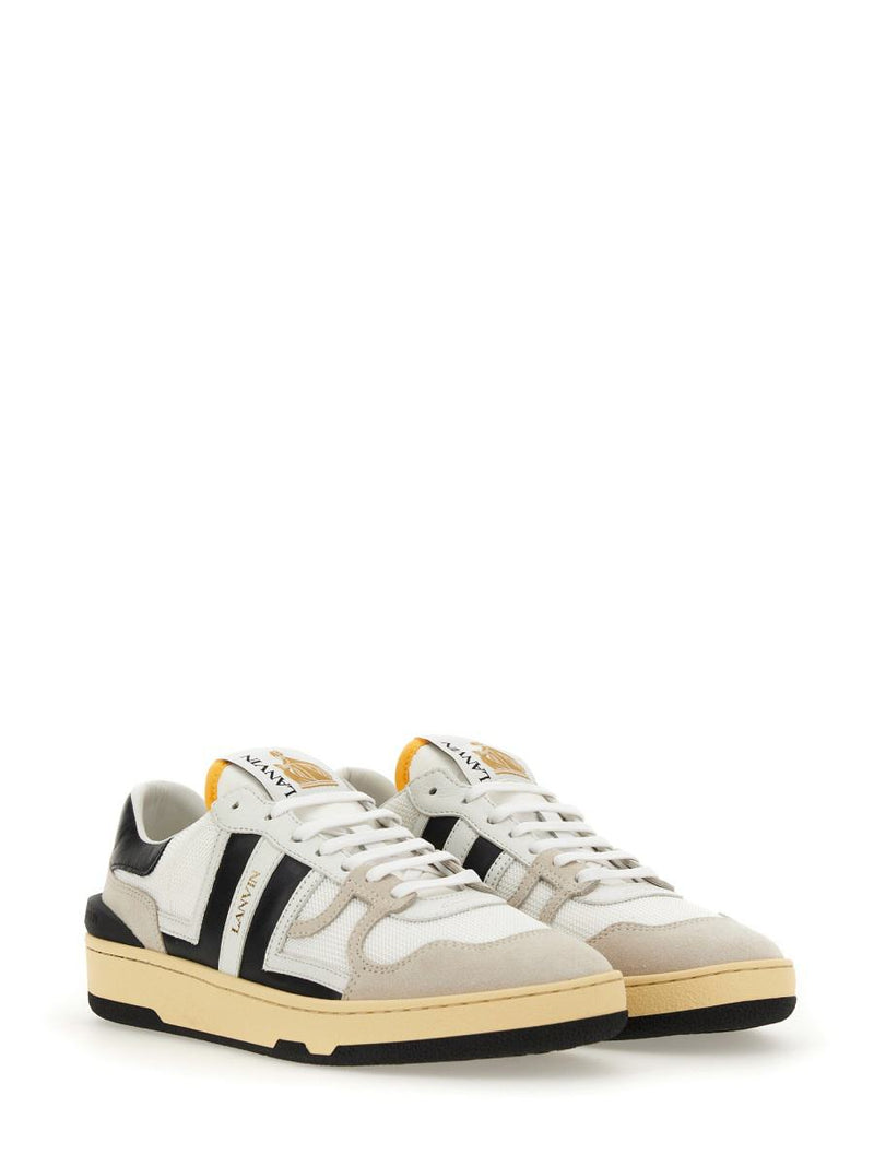 Lanvin Mesh, Suede And Nappa Leather Sneaker