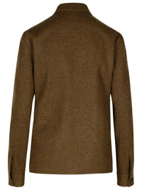 Jil Sander Brown Wool Shirt