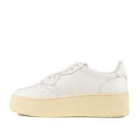 Autry White Leather Medalist Platform Sneakers