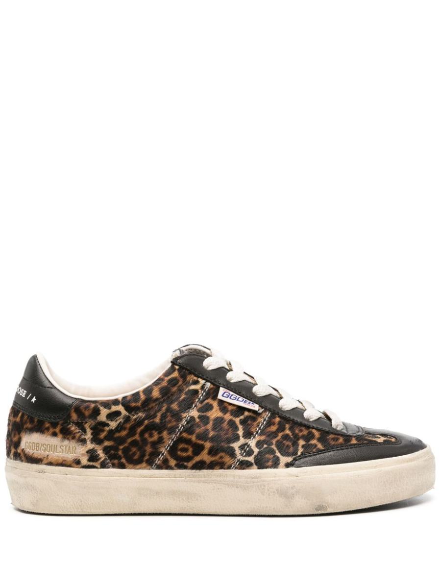 Golden Goose Soul-Star Leopard Horsy Upper Leather Hf Tongue Nappa Toe And Heel