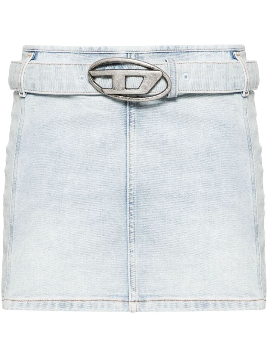 Diesel Logo Denim Mini Skirt