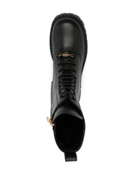 Versace Leather Ankle Boots Shoes