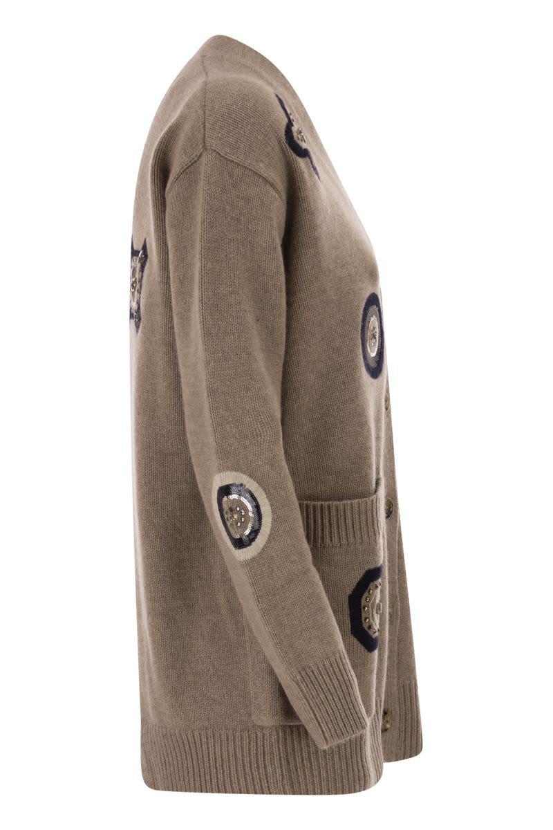 Max Mara Mxmgioire - Long Cardigan In Wool And Cashmere