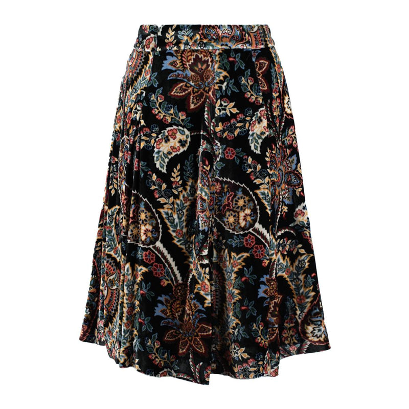 Etro Printed Velvet Skirt