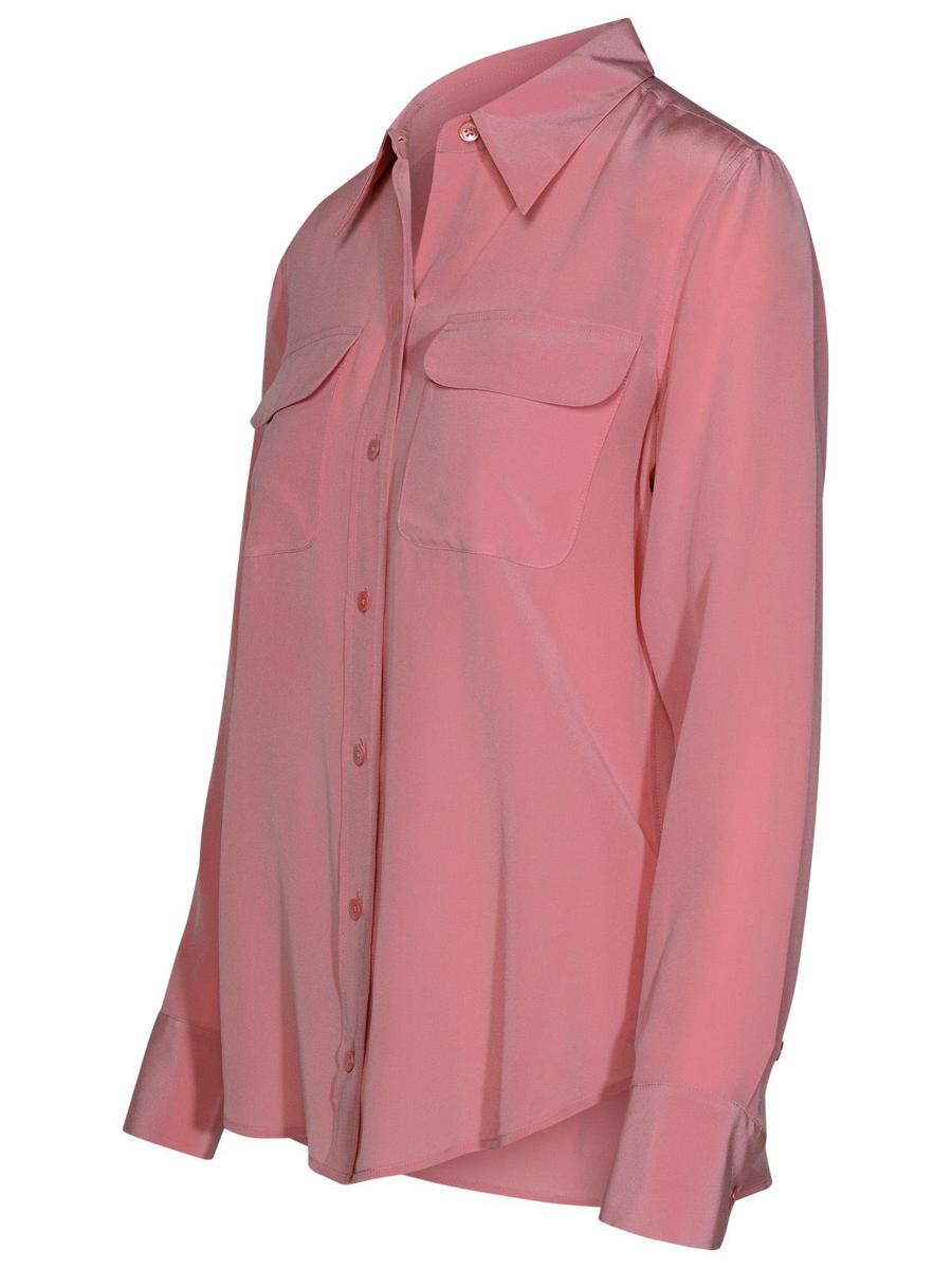 Equipment Pink Silk Shirt