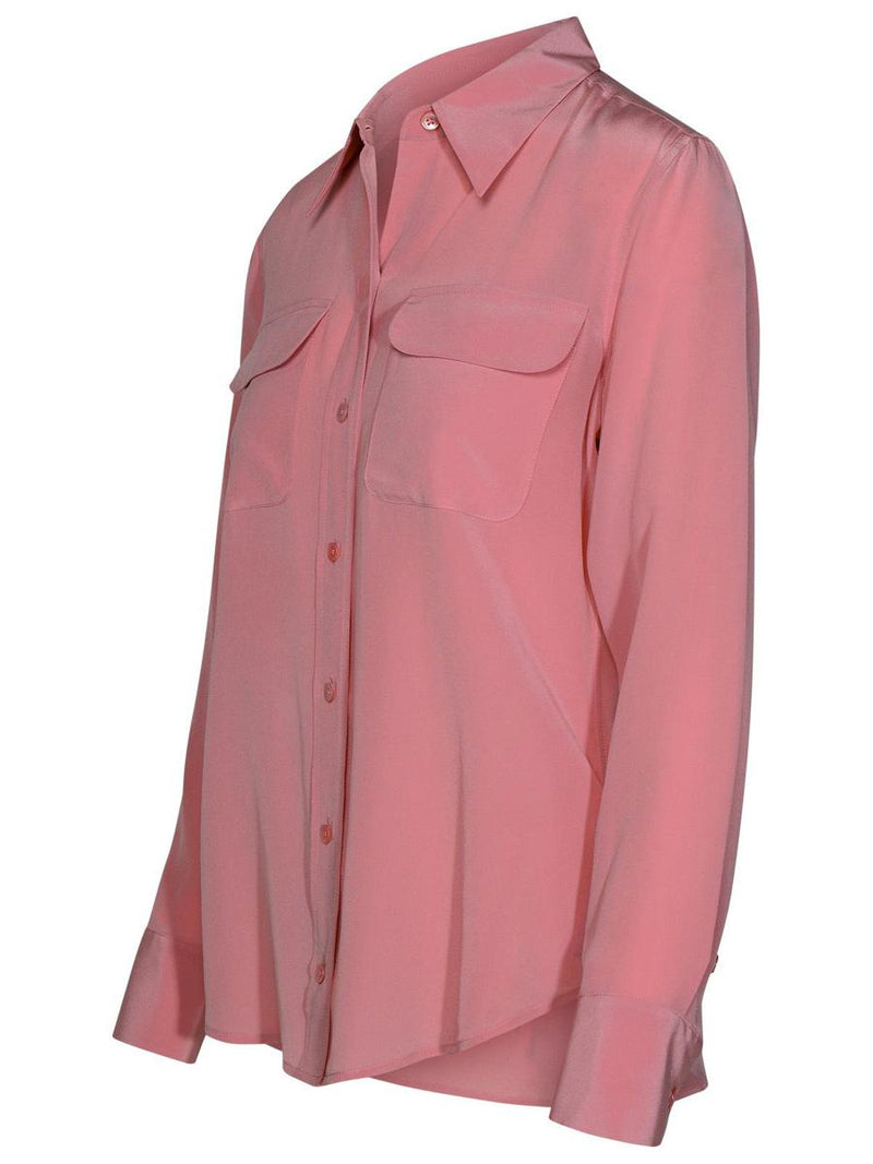 Equipment Pink Silk Shirt