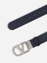 Valentino Garavani Vlogo Leather Belt