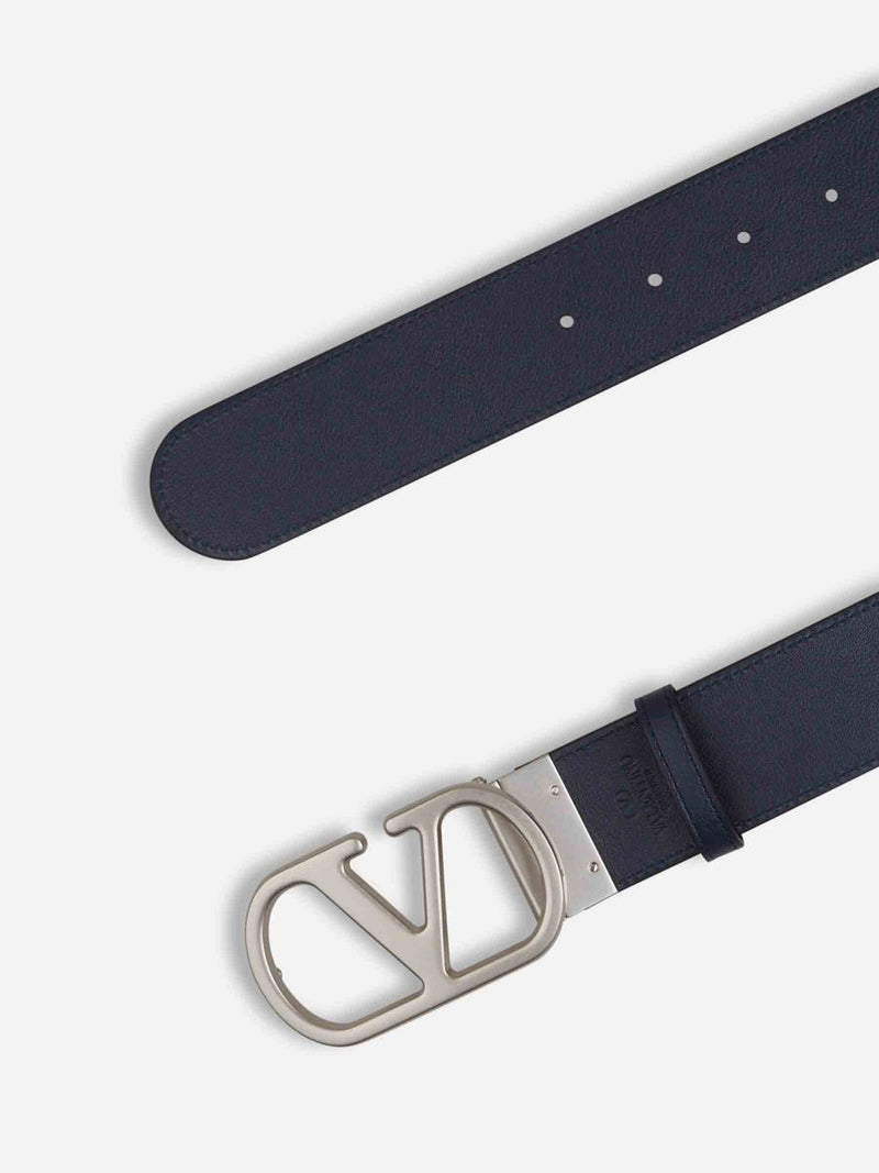 Valentino Garavani Vlogo Leather Belt