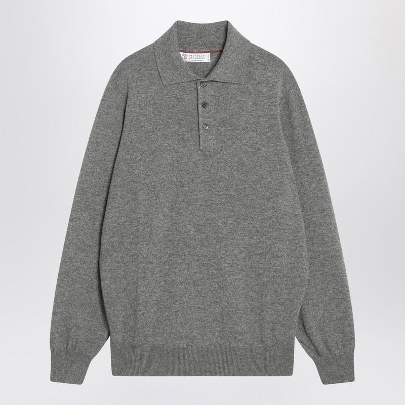 Brunello Cucinelli Gray Polo In