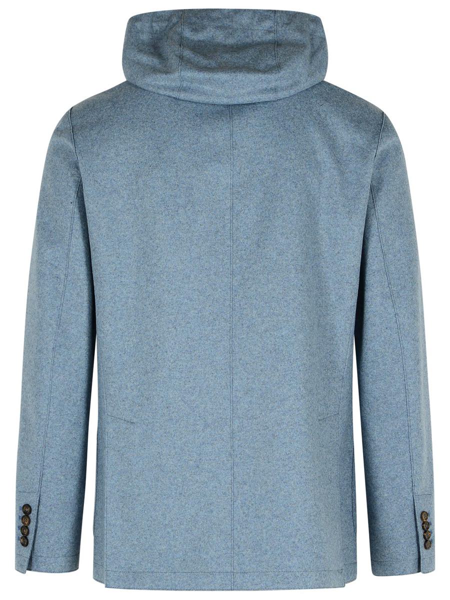 Eleventy Light Blue Wool Blend Blazer