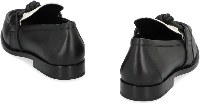 Bottega Veneta Astaire Leather Loafers