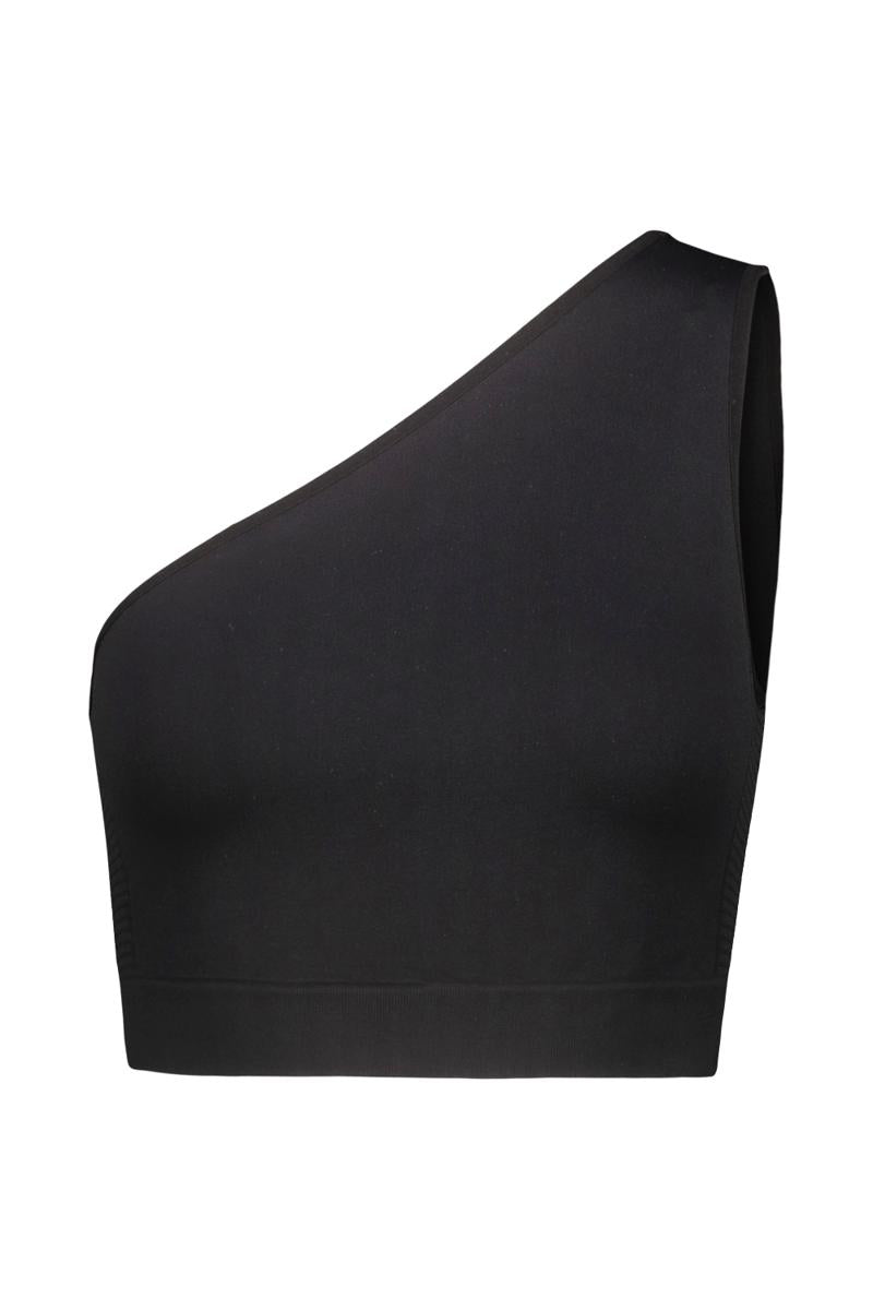 Rick Owens Athena Active Knit Bra In Black Clothing