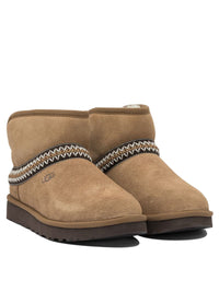 UGG "Classic Mini Crescent" Ankle Boots