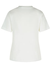 Burberry Ivory Cotton T-Shirt