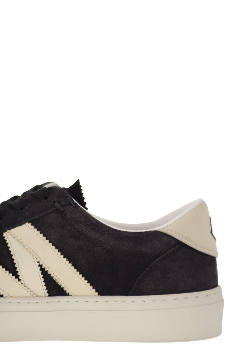 Moncler Monaco2 - Suede And Nubuck Leather Trainers