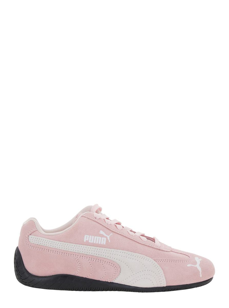 'Speedcat' Pink Sneakers With Logo Print On The Side And Logo Lettering On The Side In Suede Unisex