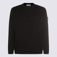 Stone Island Black Cotton Knitwear