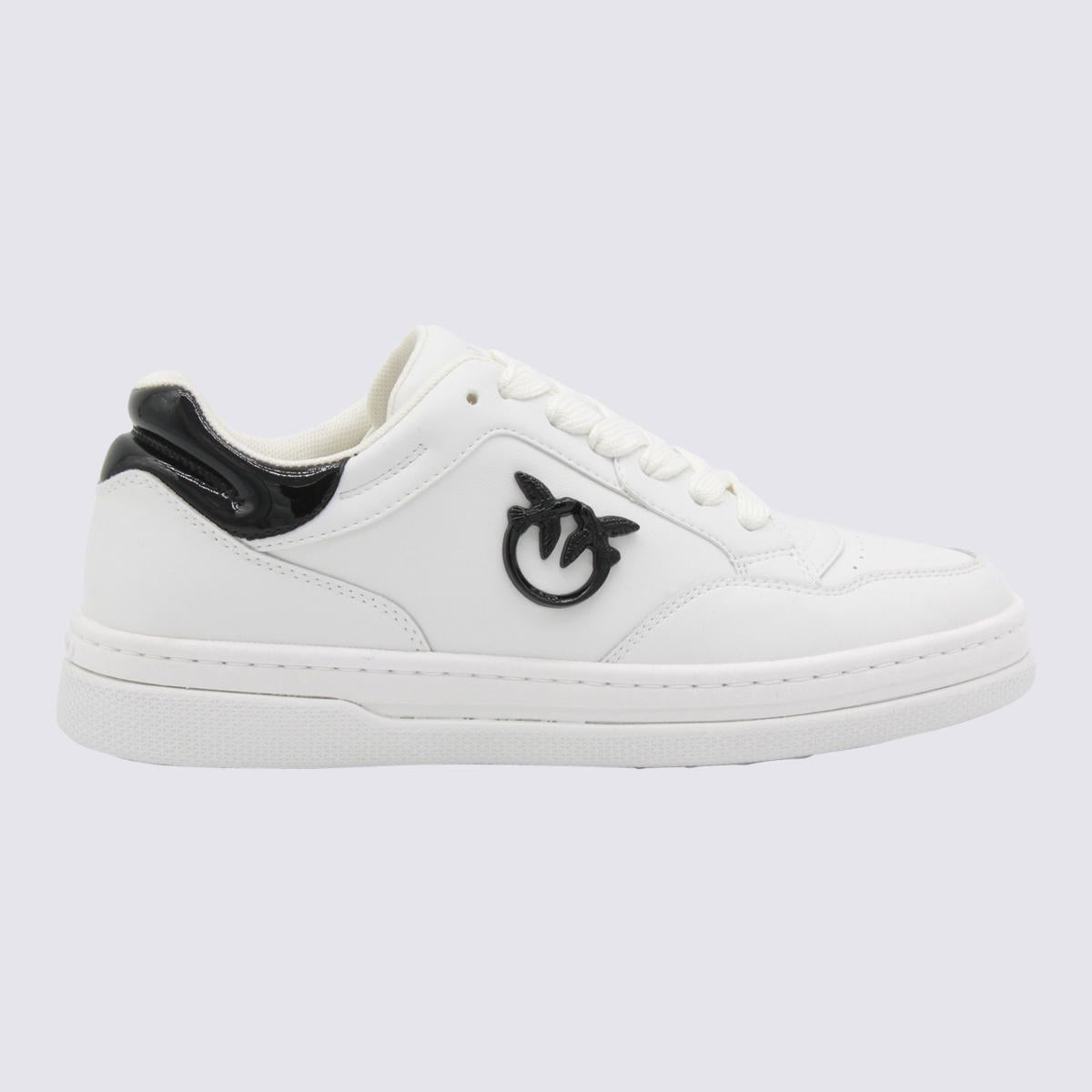 Pinko White And Black Sneakers