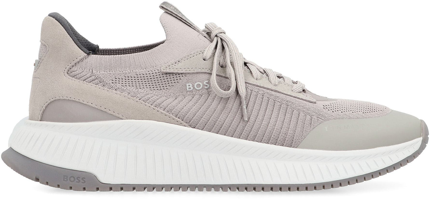 Boss Sock Fabric Low-Top Sneakers