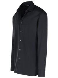 Zegna 'Trofeo' Black Cotton Shirt