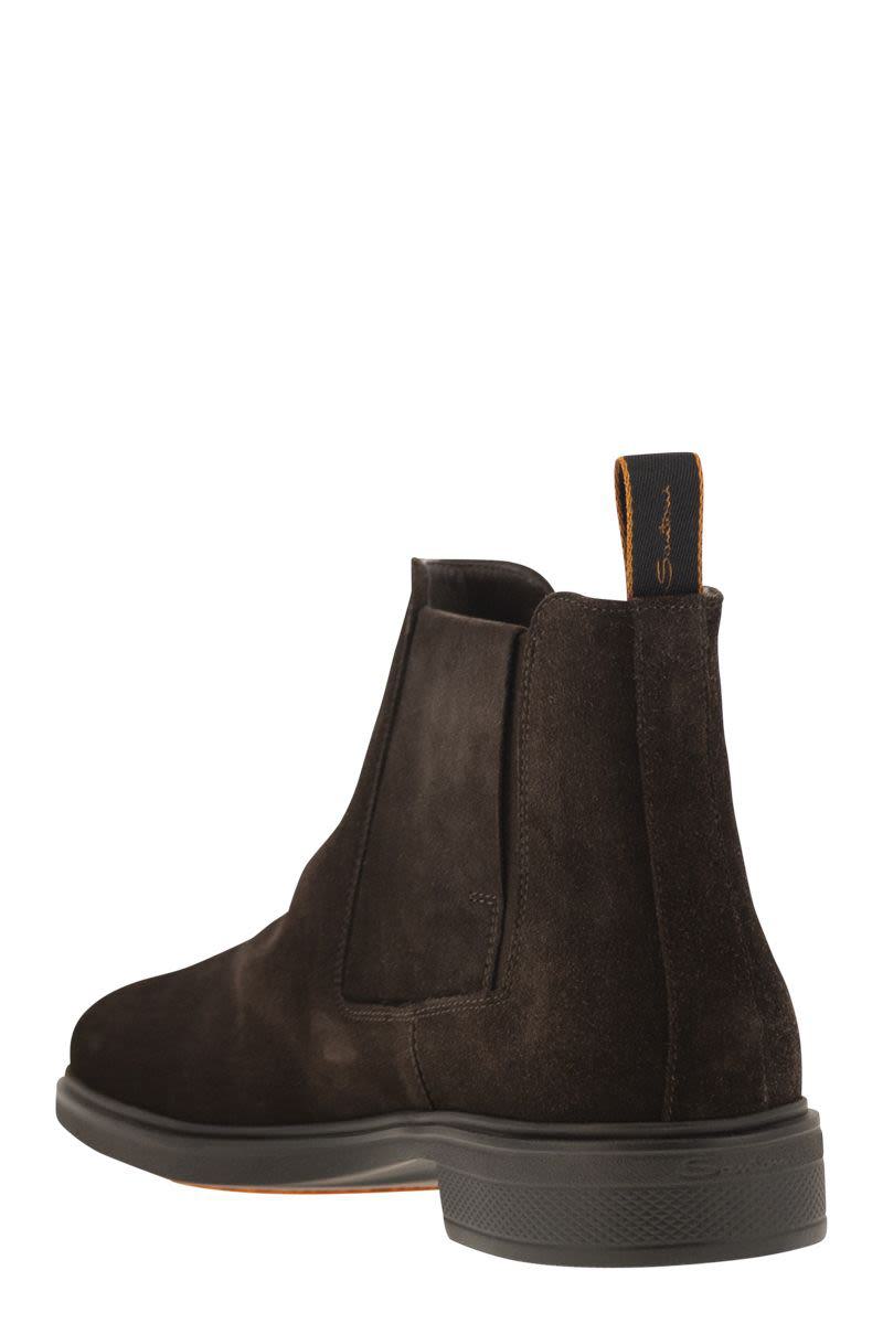 Santoni Easy Suede Ankle Boot