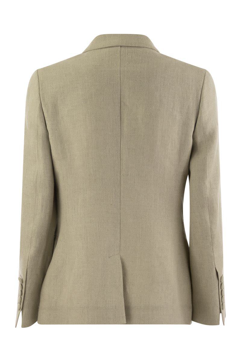 Saulina Anna - Double-Breasted Linen Jacket