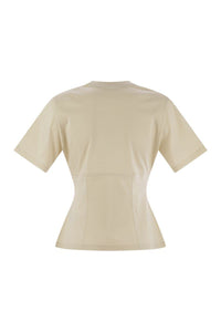 Moncler Cotton T-Shirt With Handmade Beads