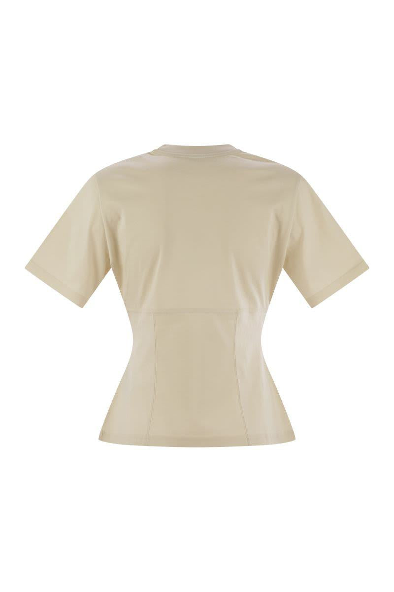 Moncler Cotton T-Shirt With Handmade Beads