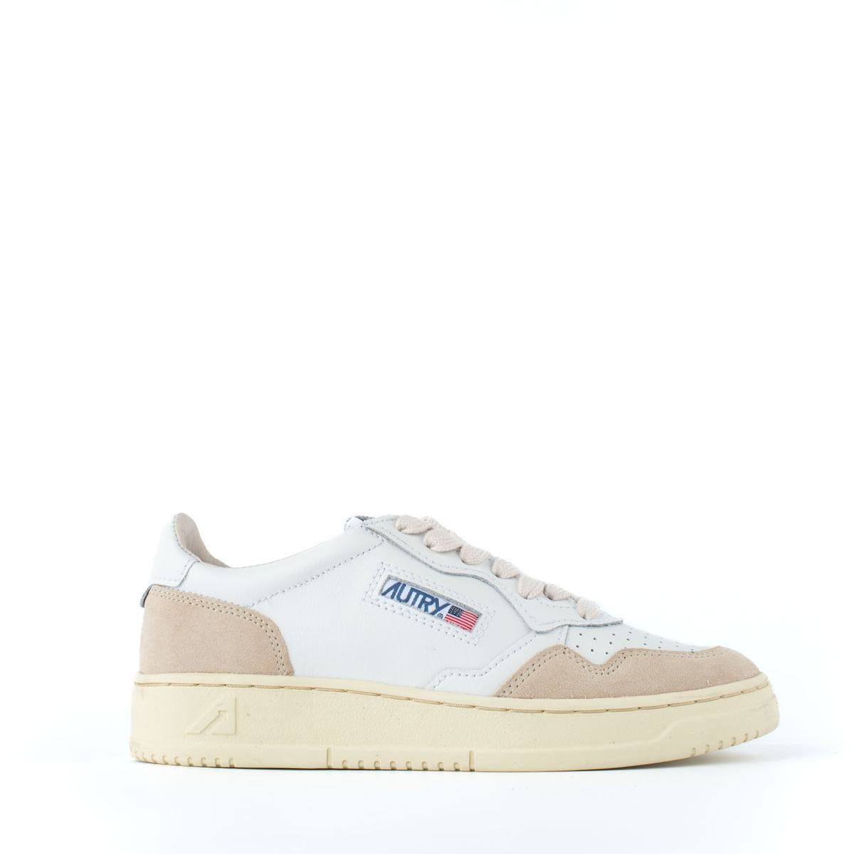 Autry White Leather And Suede Sneakers