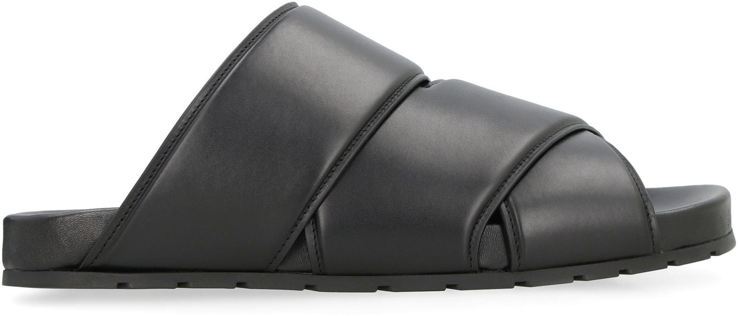 Bottega Veneta Bridge Leather Mules