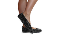 La Rose Ballerina Shoes Crystal Embellished