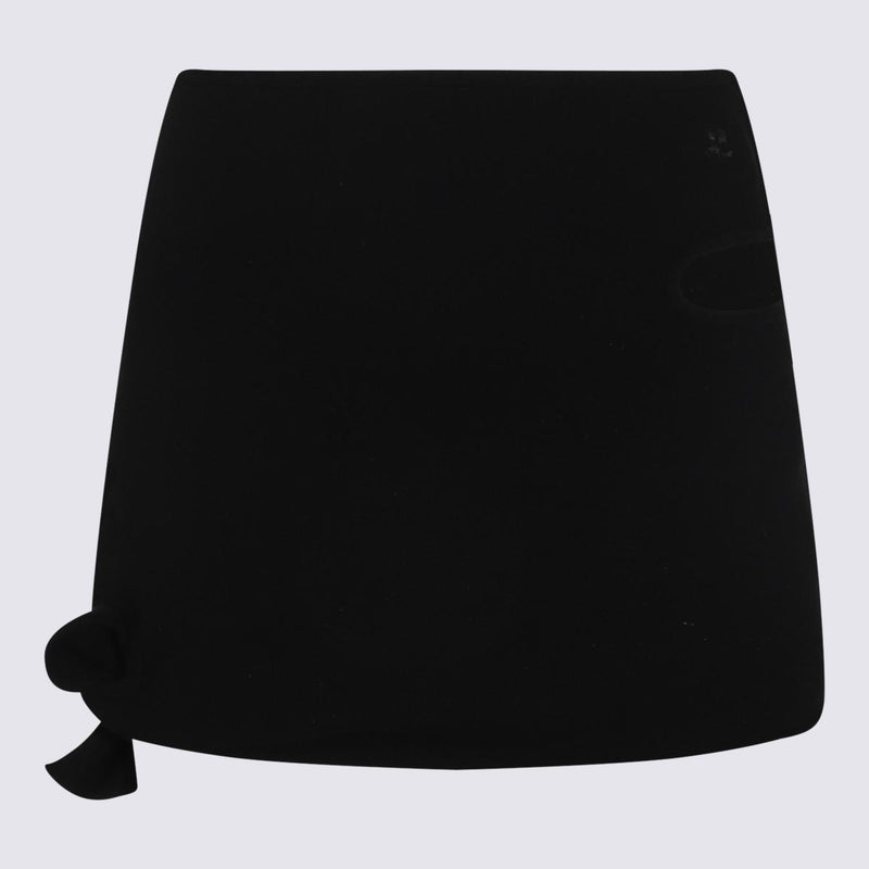 Courrèges Black Mini Skirt