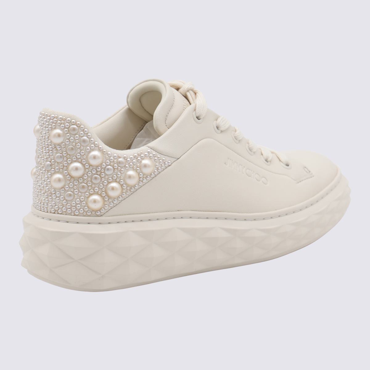 Jimmy Choo White Leather Sneakers