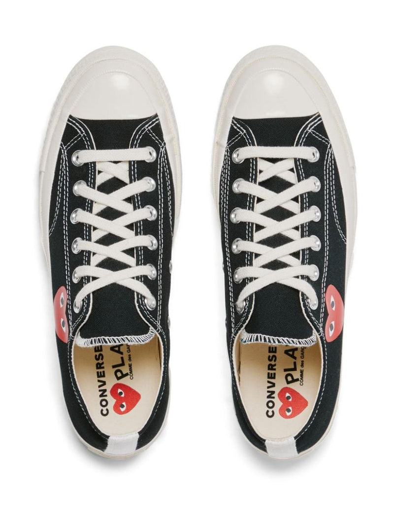 Comme Des Garçons Chuck Taylor Small Red Heart Sneakers