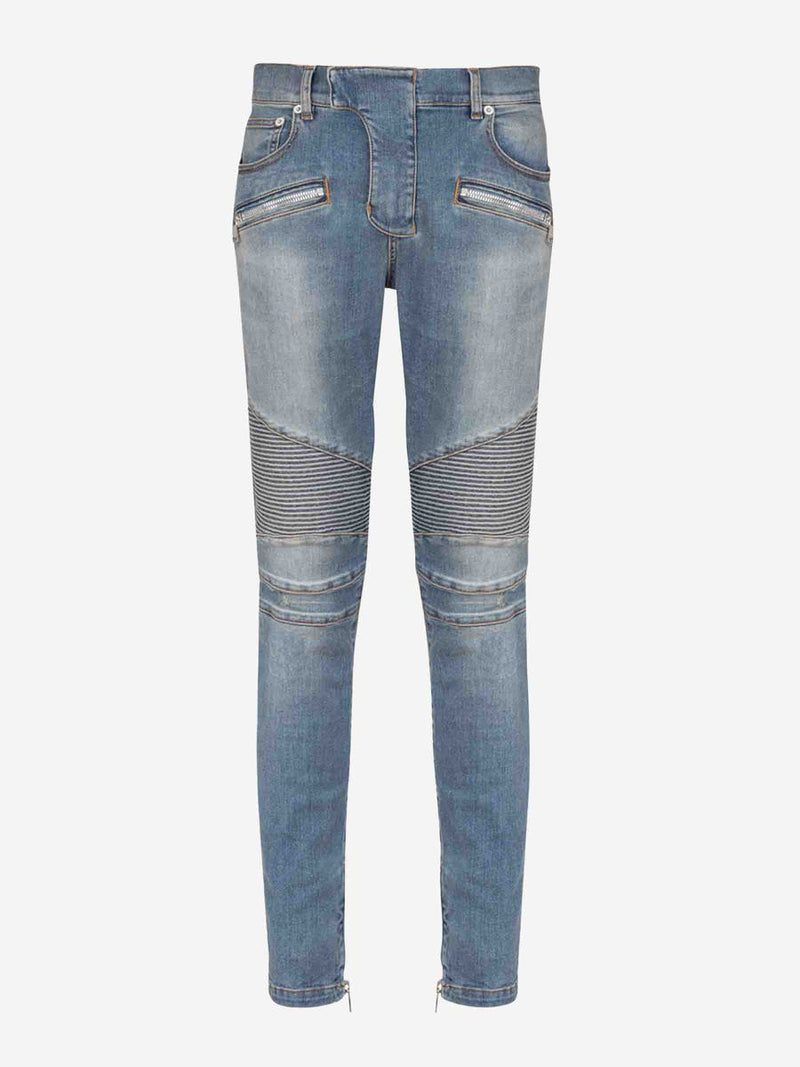 Balmain Slim Biker Jeans