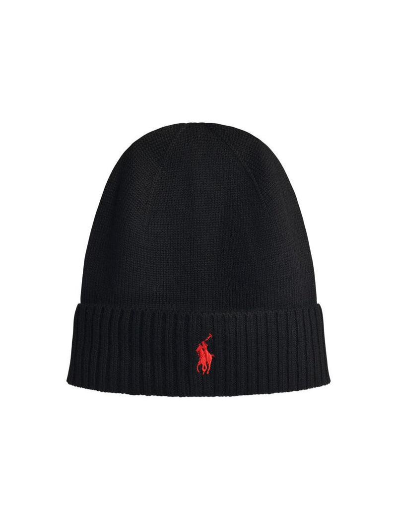 Polo Ralph Lauren Black Wool Beanie