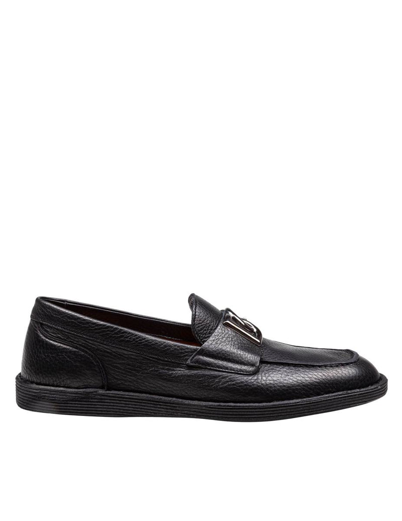 Dolce & Gabbana Leather Moccasin From The New Florio Line
