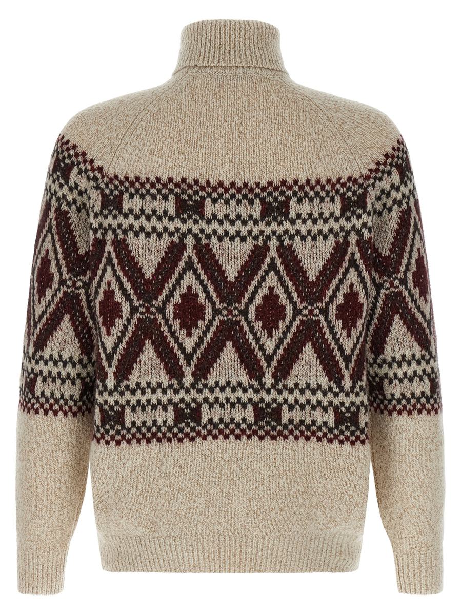 Brunello Cucinelli 'Geometric Jacquard' Sweater