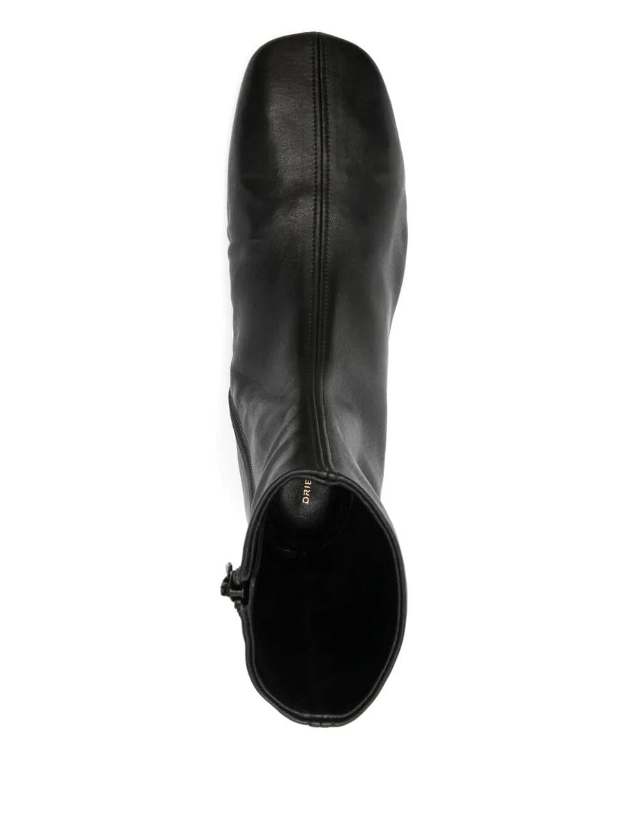 Dries Van Noten Leather Sock Booties Shoes