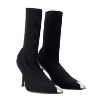 Alexander McQueen Pointed-Toe Ankle Boots