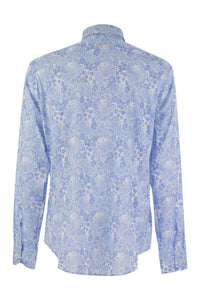 Fedeli Printed Stretch Cotton Voile Shirt