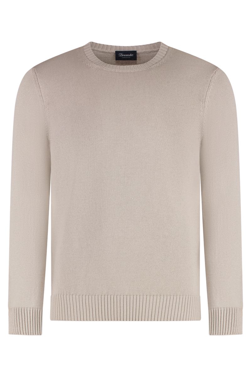 Drumohr Cotton Crew-Neck Sweater