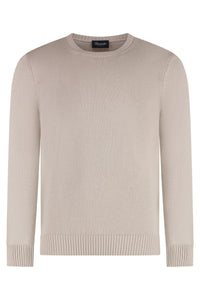 Drumohr Cotton Crew-Neck Sweater