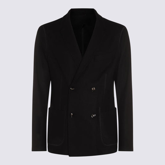 Giorgio Armani Black Cashmere Blazer